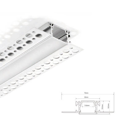 33*19mm ingebouwde droogwand gips gips geleid aluminium profiel voor LED strip