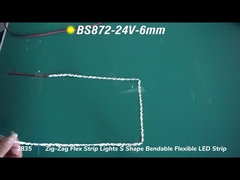 12V 24V 6mm 8mm 2835 Zig-Zag Flex Strip Lampen S-vorm Buigbaar Flexibel LED Strip